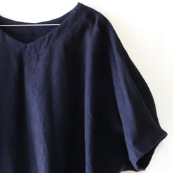 拉絲100％棉2WAY女式襯衫（免費/黑色） 第10張的照片