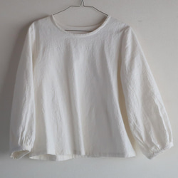 丈夫な綿麻・透け感なし❣バルーン袖ブラウス（Lサイズ／全11色） 5枚目の画像