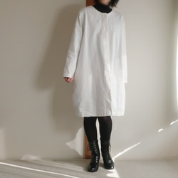 100% 棉繭大衣（自由/白色） 第6張的照片