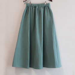 二重折りシワ加工コットン　シンプルなＡラインスカート（フリー／全８色） 11枚目の画像