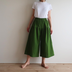 堅固的棉麻，不透明❣聚攏裙褲（免費/共11種顏色） 第3張的照片