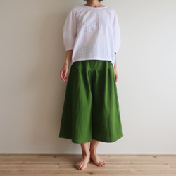 堅固的棉麻，不透明❣聚攏裙褲（免費/共11種顏色） 第6張的照片