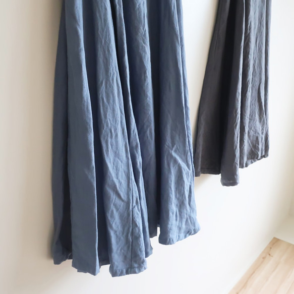 100%亞麻6件套脫衣裙（免費/淺藍色） 第3張的照片