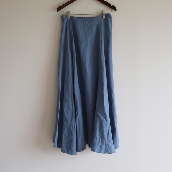 100%亞麻6件套脫衣裙（免費/淺藍色） 第6張的照片