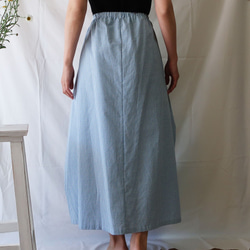 コットン100% リボンスカート（フリー／格子柄） 7枚目の画像