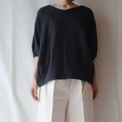 100％純棉dolman女式襯衫（免費/黑色） 第2張的照片