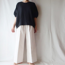100％純棉dolman女式襯衫（免費/黑色） 第8張的照片