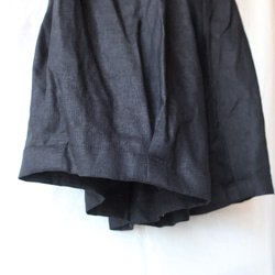 100% 亞麻馬戲團裙褲（自由/黑色） 第10張的照片