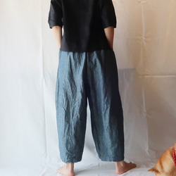 100％棉馬戲團褲子（免費/靛藍色） 第9張的照片