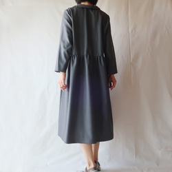 羊毛混紡純色連衣裙（免費/灰色） 第8張的照片