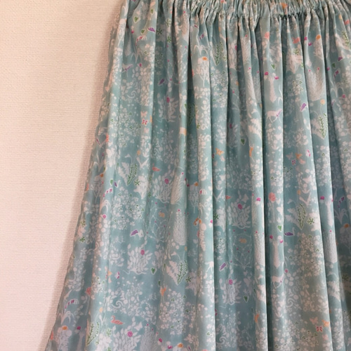 リバティスカート　ヨシエ リバティ[Yoshie]◇ネイビー ◇ギャザースカート | iichi 日々の
