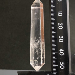 水晶ダブルポイント穴あき[31] 57mm 49Cts　 天然石ルース／カボション 2枚目の画像