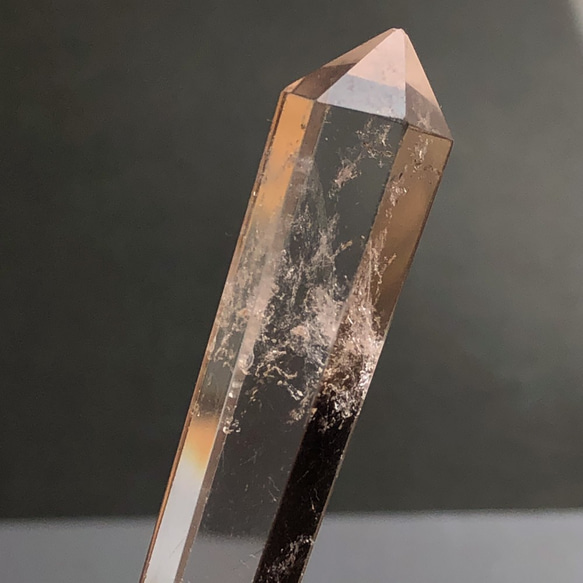 水晶ダブルポイント穴あき[31] 57mm 49Cts　 天然石ルース／カボション 7枚目の画像