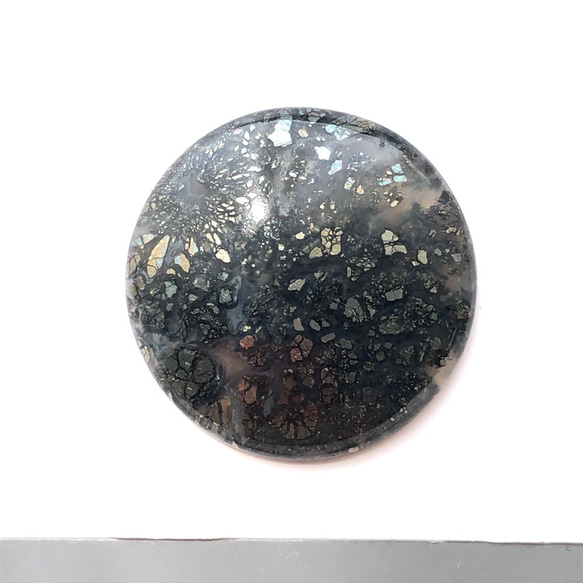 マーカサイト[36] 25x25mm 26Cts　ルース／天然石 / カボション 2枚目の画像