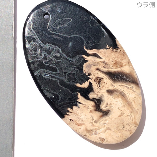 パームルートアゲート[46] 49x28mm 78Cts 珪化木 ルース／天然石