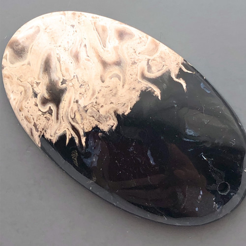 ブラックのクロスとパームルートアゲート パームルートアゲート[60