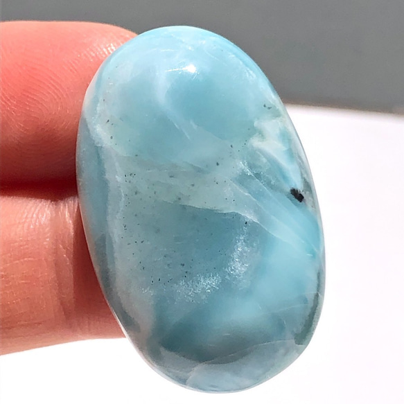 ラリマー[501] 33x21mm 68Cts　ルース  ／天然石 ／ カボション 4枚目の画像