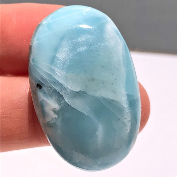 ラリマー[501] 33x21mm 68Cts　ルース  ／天然石 ／ カボション 5枚目の画像