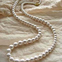 棉珍珠漸層大小手鍊 體積珍珠珠手鍊 結婚邀請禮物 第6張的照片