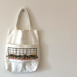 花 刺繍 手提げ トートバッグ トートバッグ ChikaBoo 通販 10419034