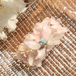 【永生花】繡球花蝴蝶頭夾 第3張的照片