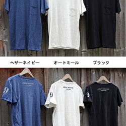 50%OFＦ!【JIKUU BY SLC】トライブレンドポケットTシャツ『09MILITARE』オートミールMサイズ 2枚目の画像