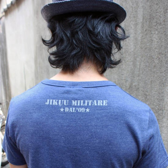 50%OFＦ!【JIKUU BY SLC】トライブレンドポケットTシャツ『09MILITARE』オートミールMサイズ 8枚目の画像