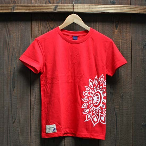 【JIKUU BY SLC】コットン/レディース半袖Tシャツ『ヒマワリ』ビビッド 3枚目の画像