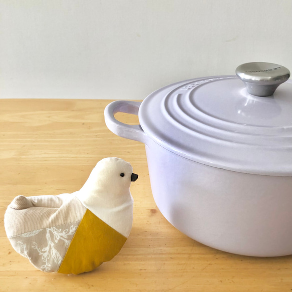 おうちごはんを応援☆鳥の鍋つかみ＊マスタードイエロー その他