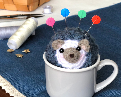 はりねずみ ピンクッション インスタ映えにかわいい ハリネズミ 編み