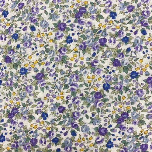 コットン100%紫小花柄 生地 C&B 通販｜Creema(クリーマ) 10004039 