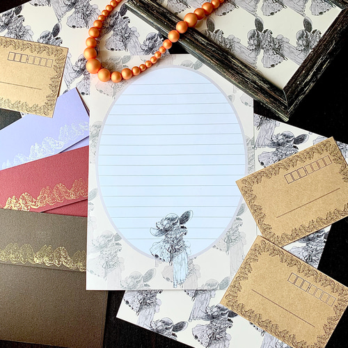 フリル・ド・オイスター レターセット レターセット ongen 通販