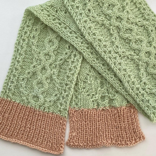 送料無料】アラン模様のマフラー M220 マフラー Knitting High