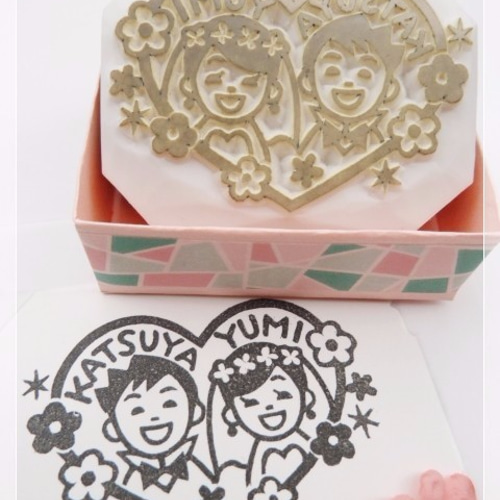 【高い素材】 Wedding消しゴムはんこ（オーダー制作） はんこ・スタンプ 文房具・ステーショナリー