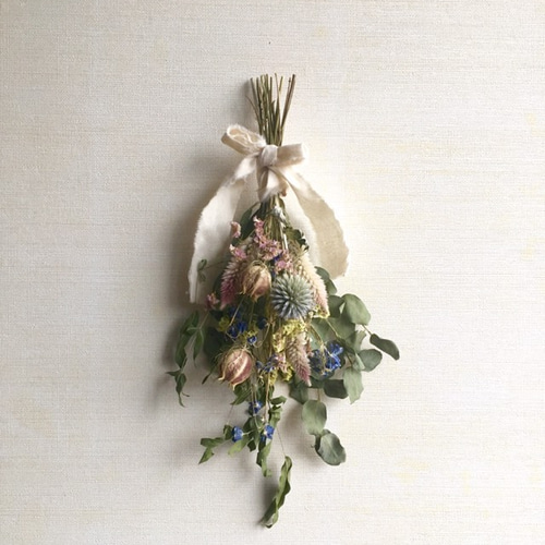 ご予約 ドライフラワースワッグ 大人カラー