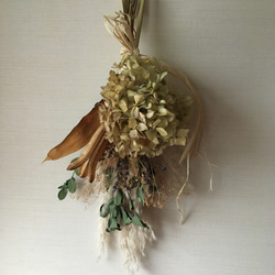 専用＊ライムボール＆グリーン　ドライフラワースワッグ 67de639dbc8e28ae1971126691cf6e