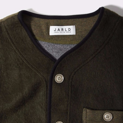 毛茸茸的開關無顏色外套JD173-6046 KHAKI Khaki L. 第4張的照片