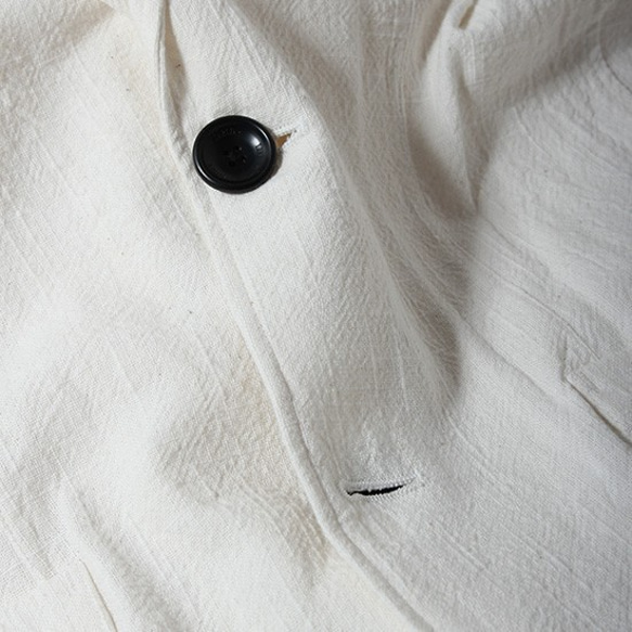 Kasuri Cloth 2Bジャケット　161-6024　WHITE　L 3枚目の画像