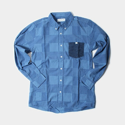 B / d長袖襯衫JD171-6060藍色L 第1張的照片