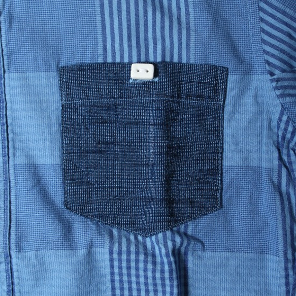 B/D長袖シャツ　JD171-6060　BLUE　L 6枚目の画像