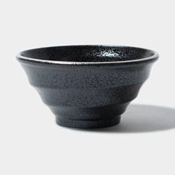 美濃日本碗（B）152  -  6718黑色×銀色 第1張的照片
