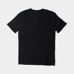 Tシャツ ヘンリーネック　162-6196　BLACK　L（46） 2枚目の画像