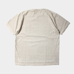 JARLD ピグメント阿波しじら織りポケットTシャツ　JD182-6016　ベージュ　M 2枚目の画像