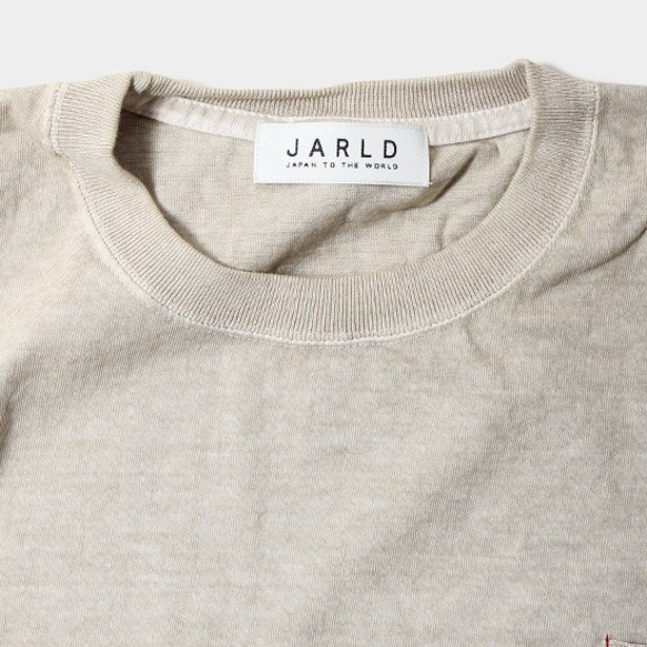 JARLD ピグメント阿波しじら織りポケットTシャツ　JD182-6016　ベージュ　M 4枚目の画像