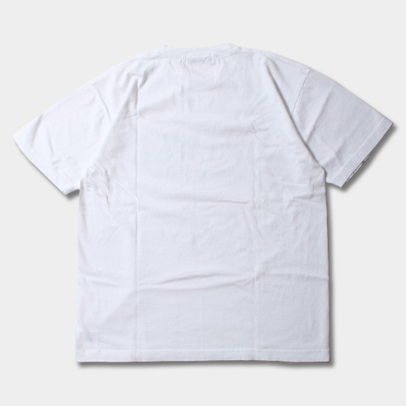 JARLD 東炊き染め ウロコ柄ロゴTシャツ　JD182-6126　ホワイト　L 2枚目の画像