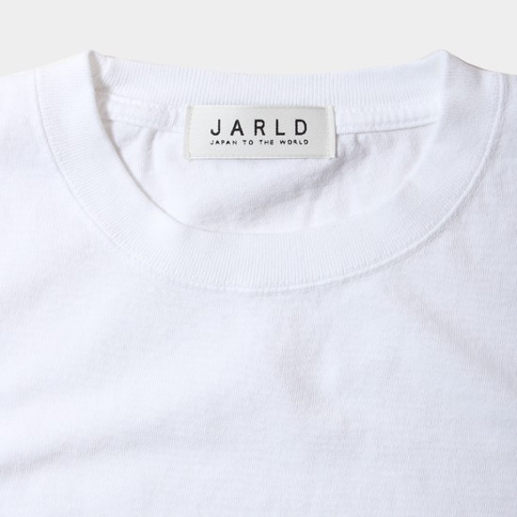 JARLD 東炊き染め ウロコ柄ロゴTシャツ　JD182-6126　ホワイト　L 4枚目の画像