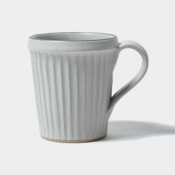 JARLD×Mukaiyama窯Kasama烤杯杯161-6338 WHITE×SILVER 第1張的照片