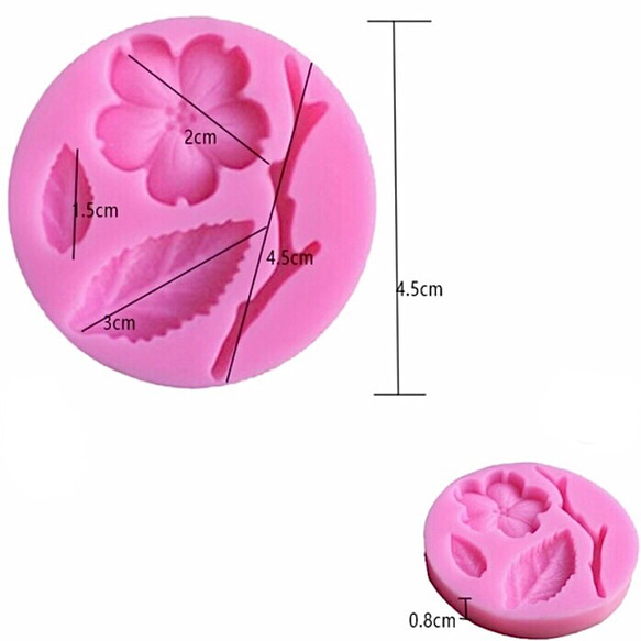 【送料込❀桜パーツ❀シリコンモールド】 2枚目の画像