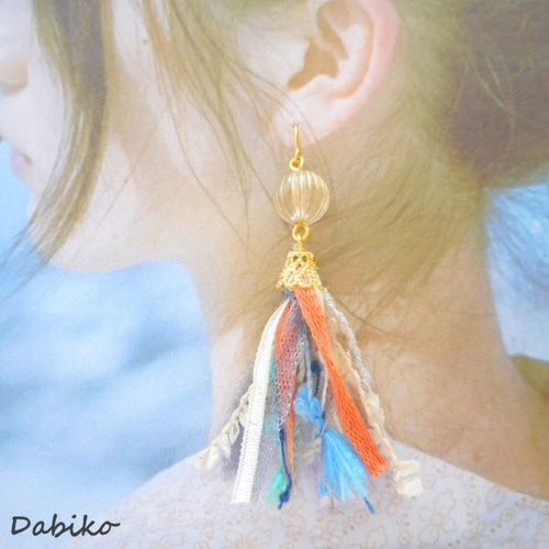 楽天市場】タッセル イヤリング 赤の通販 再販45⭐ 赤 フリンジ