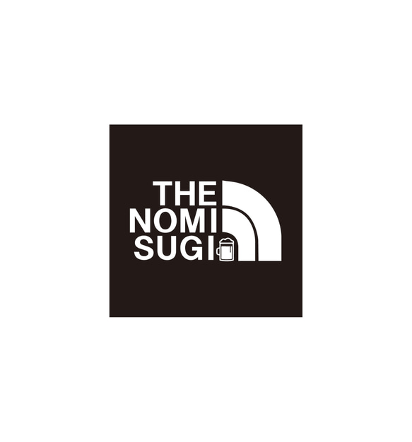 THE NOMISUGI 四角いヤツTシャツ ブラック 2枚目の画像